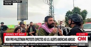 Angry Palestinian Protester Shouts ‘Fuck CNN’ at Reporter in West Bank