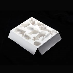 [Hot Item] White Biodegradable Packaging Trays with Wet Compression Process