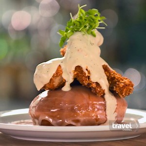 74K views · 627 reactions | Move over chicken and waffles. We're here for chicken and donuts.   | Travel Channel | Facebook