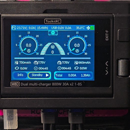 Pushing the Limits! 50A/50A Cycling with the ToolkitRC M8D ⚡ Check out this video of the Toolkitrc M8D running in Synchronous Mode! We are performing a massive 50A Discharge / 50A Charge cycle. This performance is only possible with our Regenerative Discharger. For this test, we used a Team EAM, Inc 4600 Shorty 200C to handle the load. The power transfer is incredible to watch! ⚠️ Important Safety Note: Please ensure you use a battery capable of handling a continuous 50A load. Always read your m