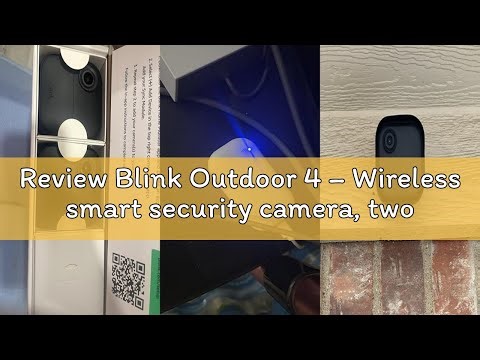Review Blink Outdoor 4 – Wireless smart security camera, two-year battery life, 1080p HD day and inf