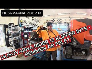 Husqvarna Rider DOESN'T MOW! See how you can fix it!