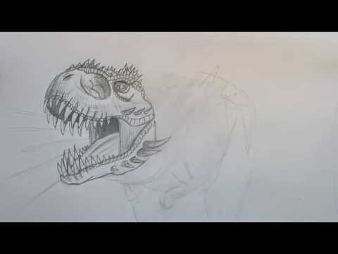 How to Draw T. rex Omega 09, from Jurassic World the Game, Part 1.