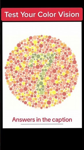 🎨 COLOR VISION TEST - Call out the numbers you see as Dr