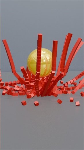 Satisfying Ball Explosion Animation! #ytshorts