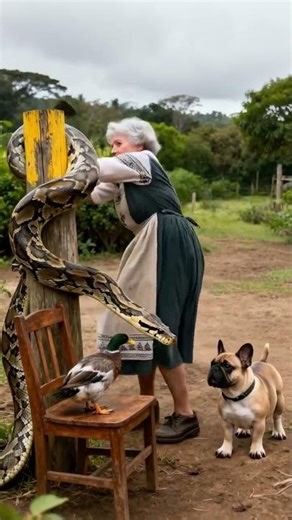 아일랜드 할머니, 인도네시아서 거대 파이썬을 도끼로 갈라버렸다! Irish Granny Splits Giant Python with Planer! 🐍🔪