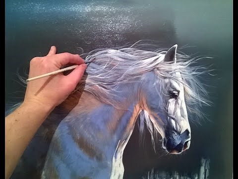 Horse Painting-How to Paint Hyperrealistic