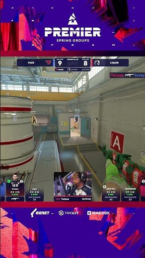 Twistzz perfect 3K flank vs FaZe Clan