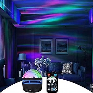 USB Star Projector Lamp, Romote Control Intelligent Night Light, 360 Degrees Rotating, Night Light Projector 2 in 1, Perfect Gifts Quiet Night Light for Home Bedroom Office