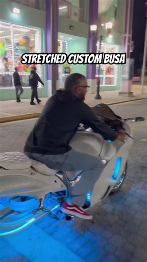 Stretched Custom Suzuki Hayabusa at Biketoberfest