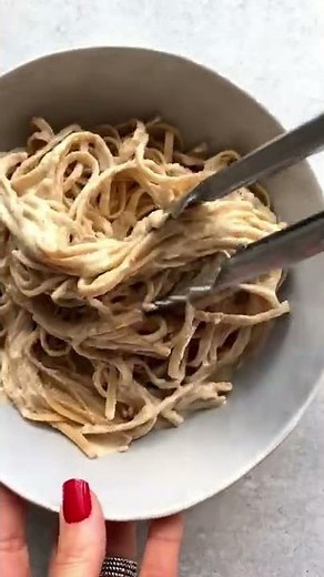 Creamy Vegan Alfredo Sauce - no oil! #vegan #shorts