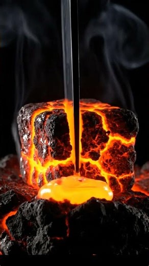 Cutting a Magma Cube Open 🌋 | Lava Flow ASMR