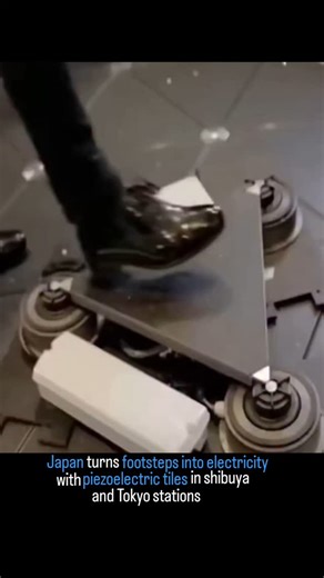 daught24_7 on Instagram: "Japan is harnessing the power of everyday footsteps to generate electricity with piezoelectric floor tiles installed in bustling areas like Shibuya and Tokyo stations. This innovative technology converts kinetic energy from foot traffic into sustainable power, paving the way for greener urban environments. ‍♂️⚡ #CleanEnergy #Innovation #PiezoelectricTech #Tokyo #Sustainability"