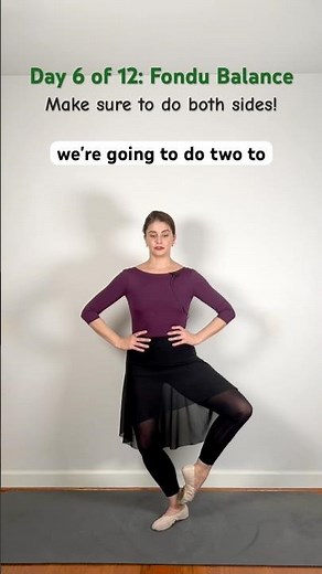 Day 6: Fondu Balance | 12 Days of Ballet Inspired Fitness
