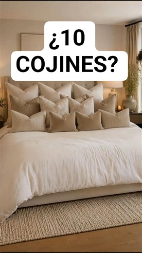At what point did a bed need so many PILLOWS? #cozyhome #interiordesign