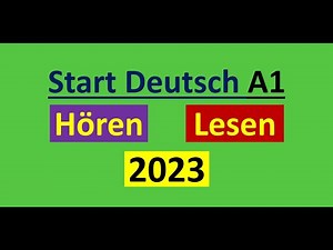 Start Deutsch A1 Hören, Lesen Modelltest 2023 mit Lösung am Ende || Vid - 134