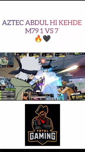 AZTEC ABDUL HI KEHDE M79 1 VS 7 #totalgaming #freefire #tgfozyajay #tgaztec #tgmafia #tgdelete