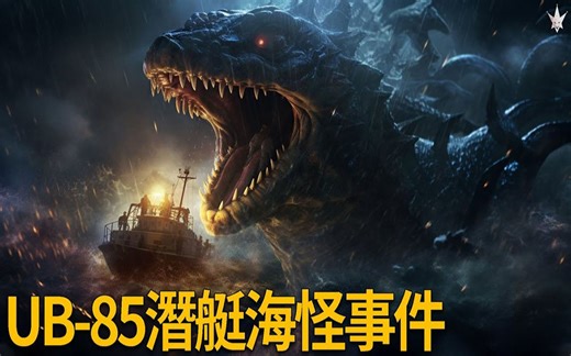 1918年一战期间，德国UB-85潜艇遭遇海怪事件，当时最精锐潜艇竟被海怪击沉，德国政府不愿意承认的真相。|搬运