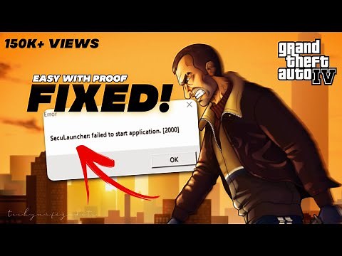How to Fix GTA 4 SecuLauncher: Failed to Start Application. [2000] Error | Works 100% | Techy Nafiz