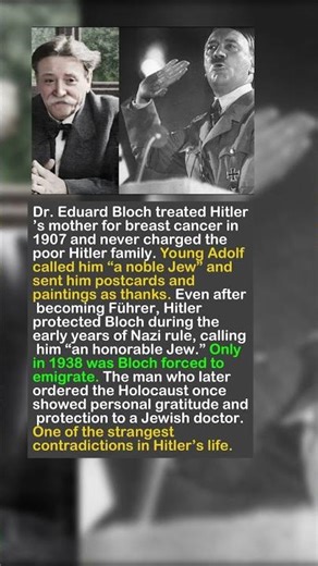 Hitler’s Personal Doctor Was Jewish… And He Protected Him! 😱 Shocking WWII Fact