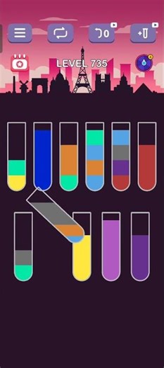 water sort puzzle level 735 guru #games