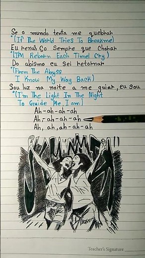 🎶🕺 SEM NADA (English Translation + Lyrics) TikTok Viral Dance #lyrics #drawing #scribbeat #kiyo