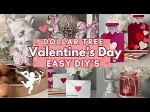 💕 NEW Dollar Tree VALENTINE'S DAY 2025 DIY's | Dollar Tree Valentines 2025 | Valentines DIY & Decor