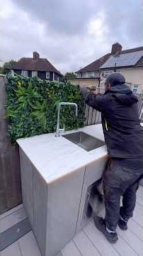 How To Build A Back Yard Kitchen (OUTSIDE) #kitchen #garden