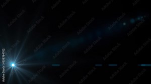 Anamorphic Lens Flare. Optical lens flare effect. Natural lens flare