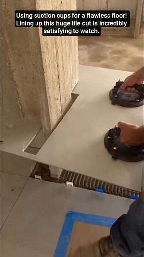 Large Format Tile Install