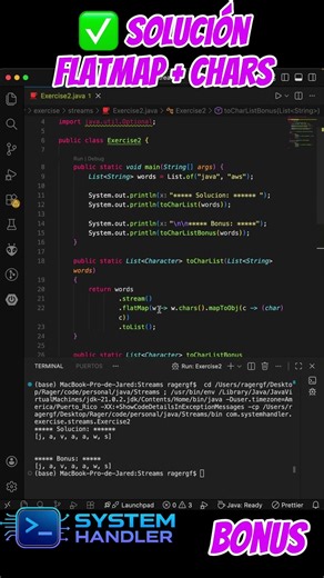 Java Streams en 60s ⚡ Domina flatMap con Caracteres | Coding Challenge PRO