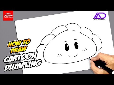 How to draw Cartoon Chinese Dumpling