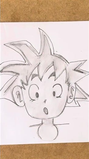 Drawning Goku #goku #anime #tutorial #asmr #art #draw #drawing #shorts