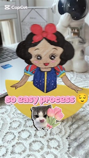 Diy paper snow white#disney#art#craft#drawing