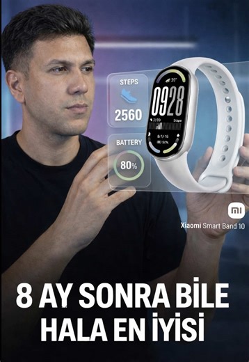 Tam 8 Ay geçmesine rağmen hala en iyi akıllı bileklik olduğunu söyleyebilirim, Xiaomi Smart Band 10 modelini aldım detaylarına birlikte bakalım Reklam ama ben kendim aldım. Ekran: 1.72” AMOLED (1500 Nit Parlaklık) • Akıcılık: 60Hz Yenileme Hızı • Pil: 21 Güne Kadar Kullanım (9 Gün AOD) • Spor: 150 Farklı Mod & Gelişmiş Yüzme Takibi • Sağlık: 7/24 Nabız, SpO2, Stres ve Detaylı Uyku Analizi • Dayanıklılık: 5ATM Su Geçirmezlik • Yazılım: HyperOS ile Kesintisiz Bağlantı • Ekstra: Pusula & 9 Eksenli 