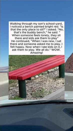 Buddy Bench Helps Kids Find Friends