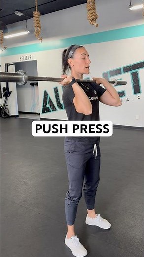 Here’s how to do the Push Press! #workouttutorial #pushpress