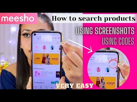 how to search products on meesho using screenshots/image and codes #meesho