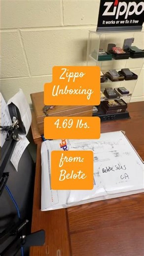 Zippo unboxing 🔪 📦 4.69 pounds