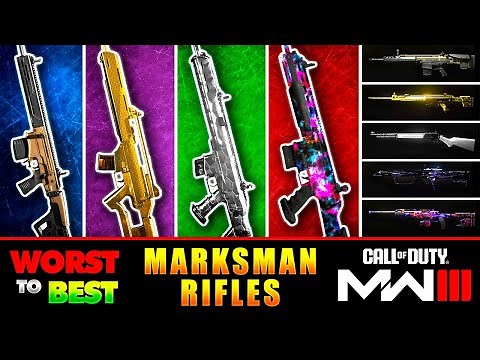 MW3 Marksman Rifles Ranked WORST to BEST! [Modern Warfare III]