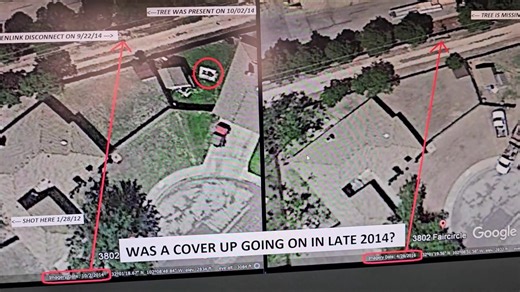 THE 2014 COVER UP I survived a home invasion and premeditated murder attempt in 2012 and by 2014, I was posting evidence that I had found online. This is when it looks like a cover up took place. A live tree that set next to two odd side-by-side manholes behind Home Depot and my home was removed as well as the suspected tunnel entrance in the neighbor's backyard. In Sept 2014, Suddenlink shows up with a disconnect notice for the mystery cable service going into the ground a few feet away from th
