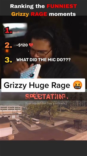 Ranking Grizzy's FUNNIEST rage moments 🤣🤣(@Grizzy)