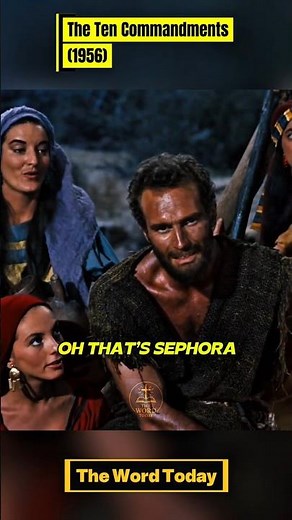 Moses First Meeting with Sephora Saved Each Other | The Ten Commandments (1956) #viral #shorts #fyp