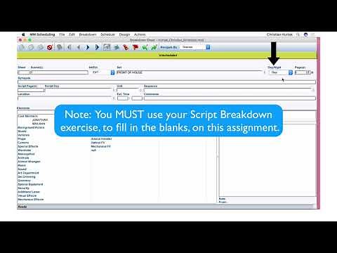 How to Create a Schedule using Movie Magic Scheduling - Instructional Video