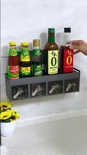 Wall-Mounted Spice Rack 🌿 | Space-Saving Kitchen Organizer