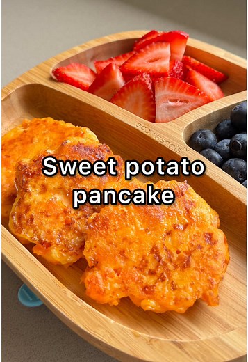 3 Ingredient Sweet Potato Pancakes Recipe for Toddlers