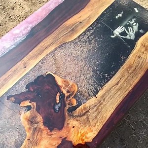 Personalized image engraved epoxy resin tabletop | Essential Artworks | Facebook