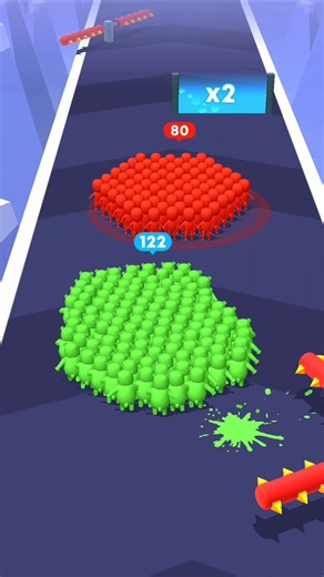 Strikman 🤩 fight Challenge 💙❤️|count Master game 🎯|#games #gaming #shorts game