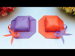 Easy Origami Hat Paper Folding Step By Step | DIY Paper Hat Tutorial
