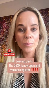 169 reactions · 9 comments | Leaving Certs take note ‼️‼️ The CSSP...